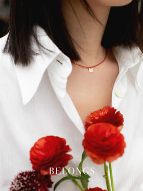 北京仓｜Vanrycke-Make A Wish Red Enamel-时光流金珊瑚红 珐琅 许愿 项链［法国设计师］