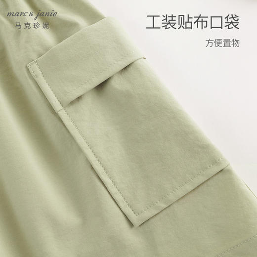 马克珍妮女童立体大口袋连衣裙 儿童时尚拼接裙子春装新款240236 商品图4