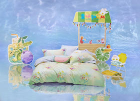 罗莱 萌趣 畅游夏天 四件套