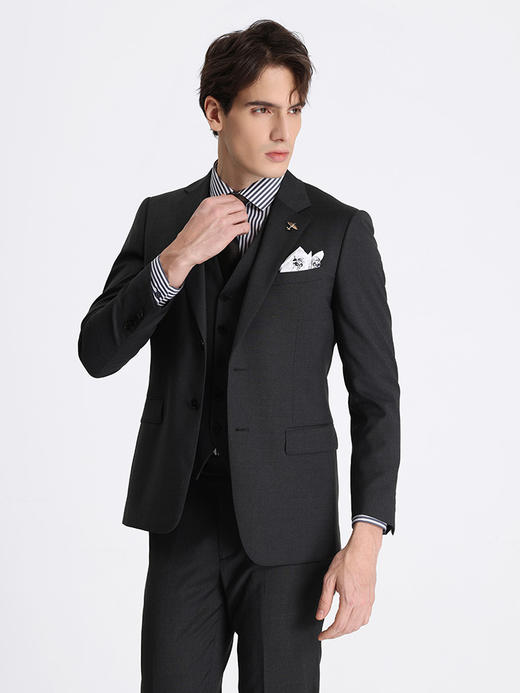 callisto深灰色全羊毛西服 STBWJ051C 商品图1