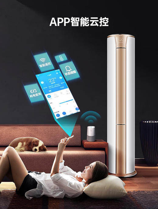 海尔（Haier）空调立式柜机3匹 美悦 变频新一级能效省电 低噪 冷暖 自清洁 空气净化 家用客厅空调 24年净化款 3匹 一级能效 除PM2.5-WIFI智控 商品图6