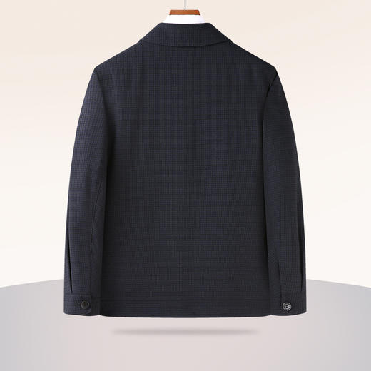 【新款DWP】大依优型大码翻领夹克外套加肥加大肥佬休闲商务上衣男士胖子 商品图1