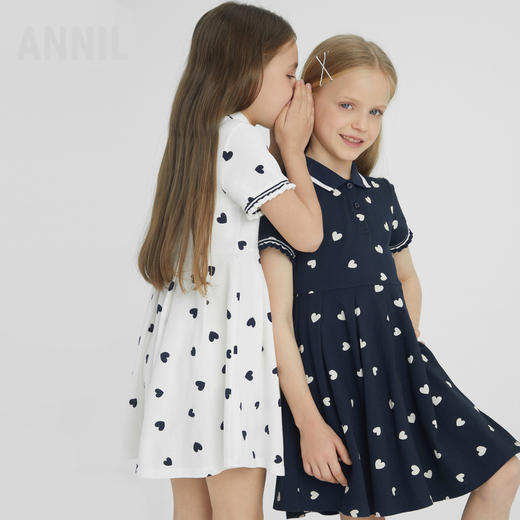 女童短袖连衣裙夏新款安奈儿童装EG423095 商品图6