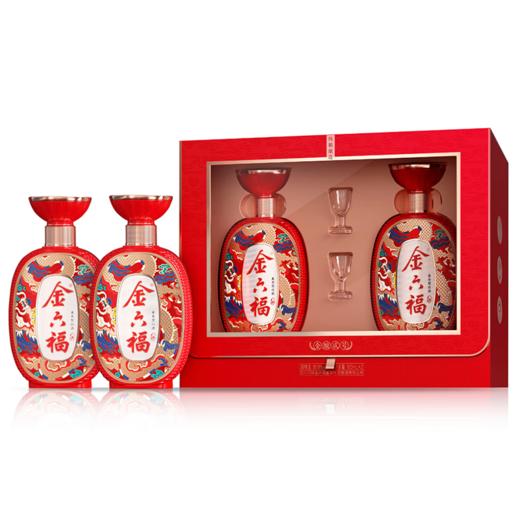 【年货节】金六福 金酿贰号 兼香型 50.8度 500ml*2瓶 礼盒装 商品图1