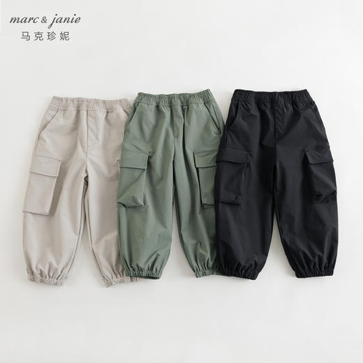 【吸湿速干】马克珍妮男童工装裤儿童户外风束脚裤春装新款240215 商品图2