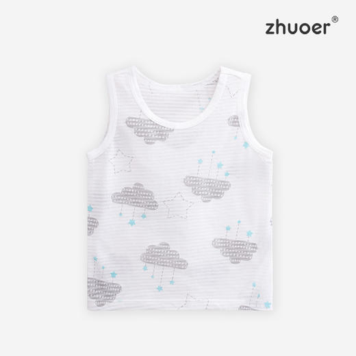 【四季背心】卓儿宝宝A类无袖薄款背心家居服打底背心适合3个月-6岁 商品图14