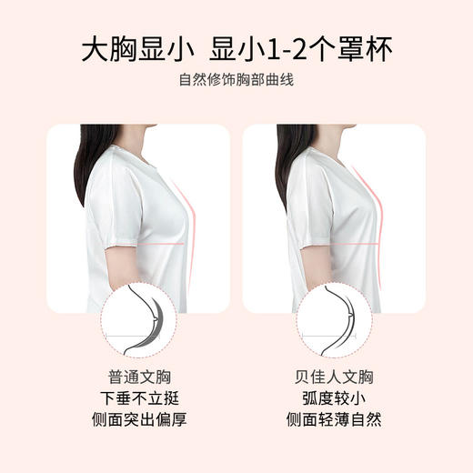 贝佳人薄款透气聚拢大杯内衣抹胸型防走光正品文胸B91606 商品图6