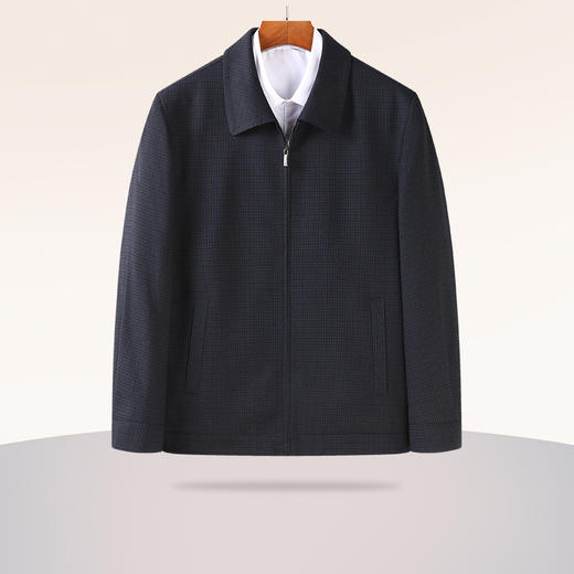 【新款DWP】大依优型大码翻领夹克外套加肥加大肥佬休闲商务上衣男士胖子 商品图0