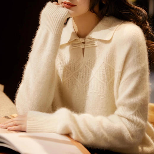 新中式国风盘扣毛衣，东方美学、温婉气质拉满【爆单！2-3天发货】 商品图4