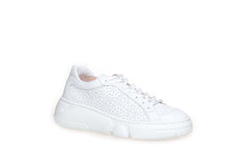 豪麟名鞋奥莱AGL女鞋时尚休闲鞋牛皮革AG938048X白色  原价4660元