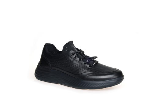 豪麟名鞋都彭男鞋牛皮革休闲鞋E33171721黑色 商品图0