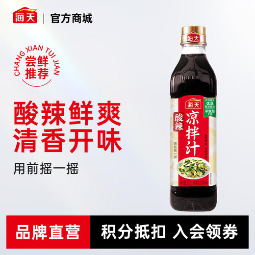 必选推荐-海天酸辣凉拌汁560g酸爽清香开胃减脂餐伴侣 商品图0