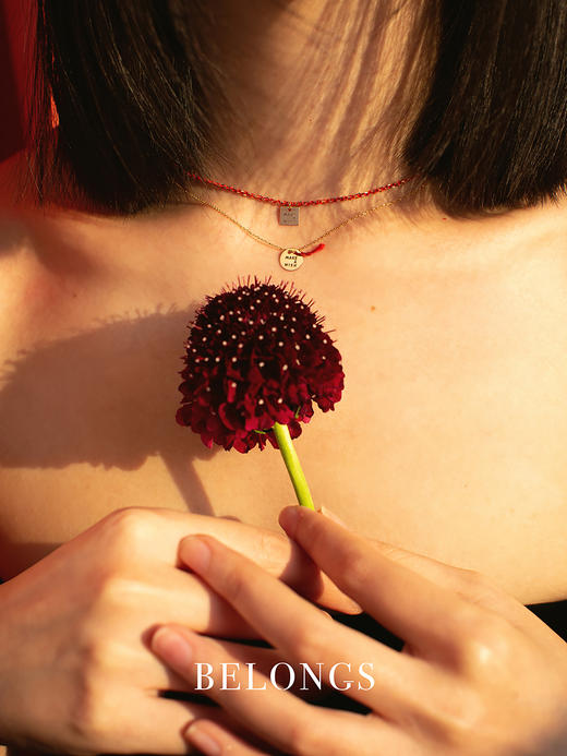 北京仓｜Vanrycke-Make A Wish Red Enamel-时光流金珊瑚红 珐琅 许愿 项链［法国设计师］ 商品图2