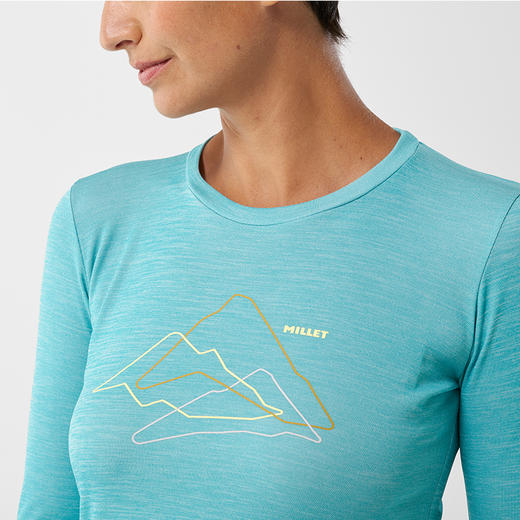 MILLET女式长袖T恤 MIV9405 SUNNY FIEL LS W 商品图4