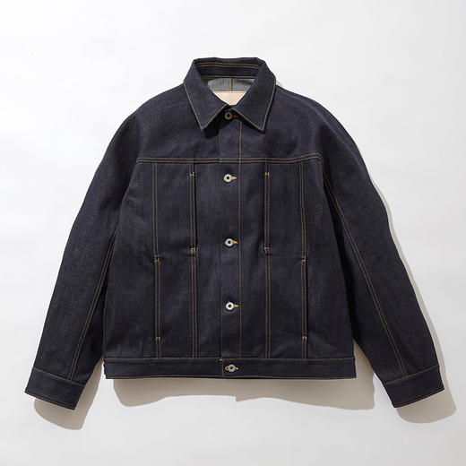 KUON Indigo Selvedge Denim Jacket 日本和服式原色牛仔夹克外套 商品图1