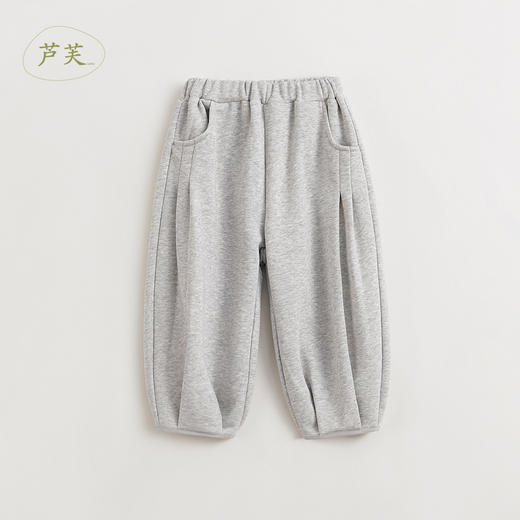 【马克珍妮 芦芙】女童超舒棉宽松打褶灯笼裤儿童裤子春款240185 商品图0