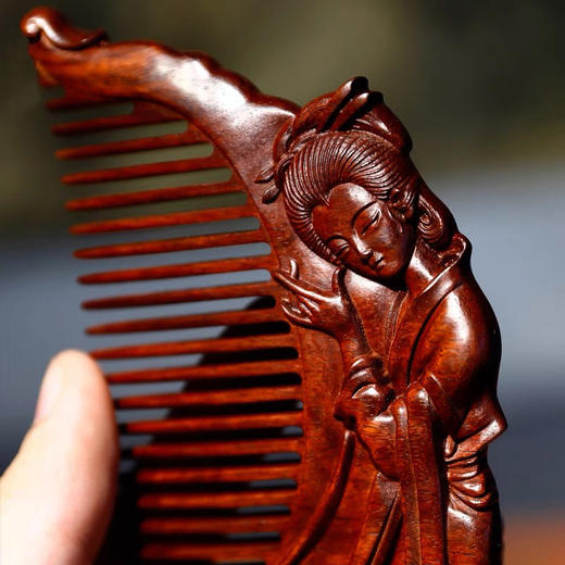 紫檀梳°仙女抚琴 商品图3