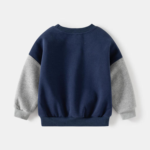 韩版童装【春秋装 男童假两件卫衣】宝宝宽松上衣 儿童拼袖潮衫 商品图2