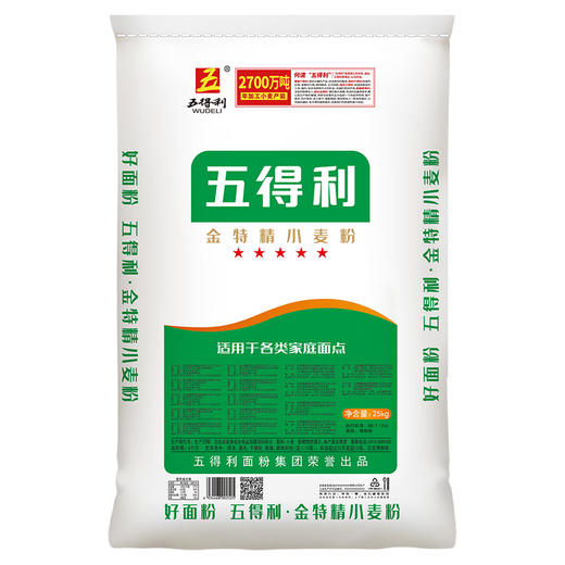 25kg五得利五星金特精小麦粉 商品图0