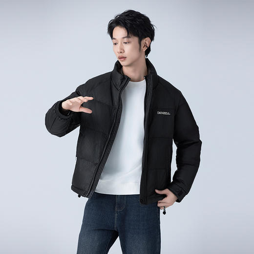 HXTIDE 冬季短款立领羽绒服90白鸭绒/S100340244101/02 商品图1