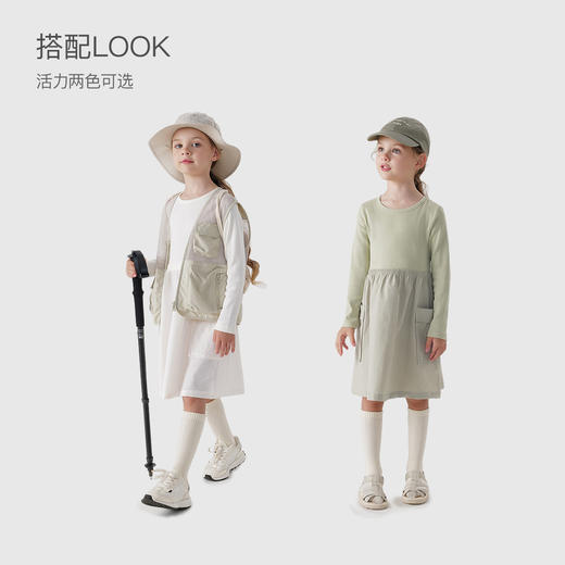 马克珍妮女童立体大口袋连衣裙 儿童时尚拼接裙子春装新款240236 商品图1