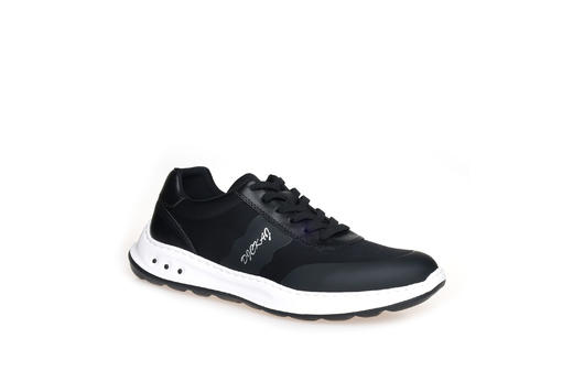 豪麟名鞋奥莱迪嘉男鞋织物休闲鞋DJWTA41MX009黑色  原价1660元 商品图0