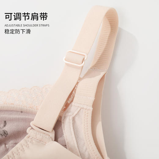 雅黛丽内衣女小胸聚拢显大性感蕾丝文胸无钢圈收副乳防下垂女胸罩 商品图8