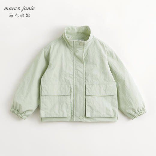 【三防】马克珍妮女童时尚大口袋立领外套儿童工装上衣春款240069 商品图2