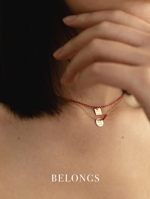 北京仓｜Vanrycke-Make A Wish Red Enamel-时光流金珊瑚红 珐琅 许愿 项链［法国设计师］ 商品图5
