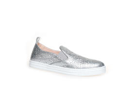 豪麟名鞋奥莱AGL女鞋时尚休闲鞋牛皮革AG936129X银色  原价3960元