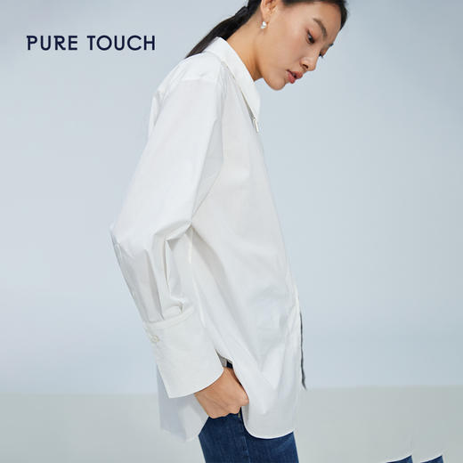 pure touch春季女士设计感白衬衫1301241056 商品图3