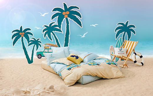 罗莱 活力 夏日冲浪 四件套 商品图0