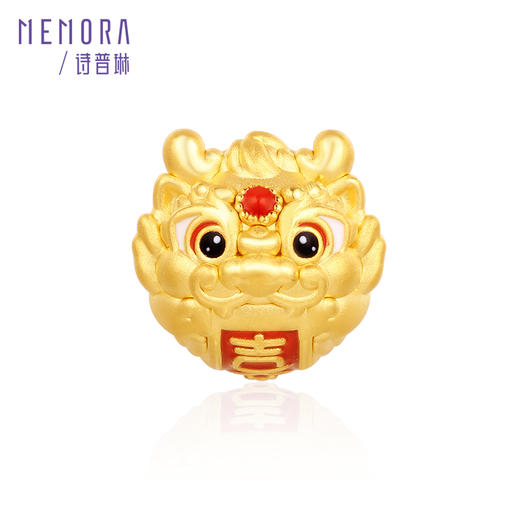 福运兴龙 有龙则灵 足金龙转运珠国潮中国风黄金生肖龙宝宝礼物MEMORA诗普琳HP561401 商品图4