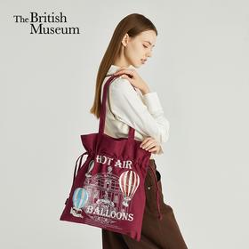 大英博物馆欧洲文化艺术系列 热气球轻便休闲抽绳单肩包
