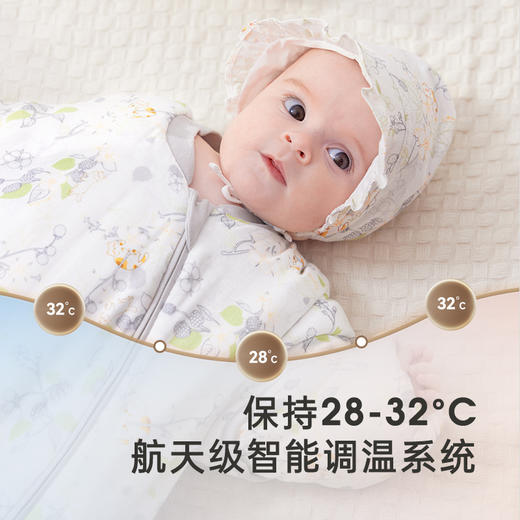 英氏【天竹纤维】儿童分腿睡袋秋季恒温5A抗菌防踢被秋冬保暖睡袋 商品图1