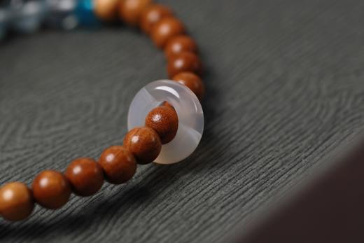 JSNM0134°老料金丝楠木|海宝蓝手串 商品图4