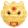福运兴龙 有龙则灵 足金龙转运珠国潮中国风黄金生肖龙宝宝礼物MEMORA诗普琳HP561401 商品缩略图5