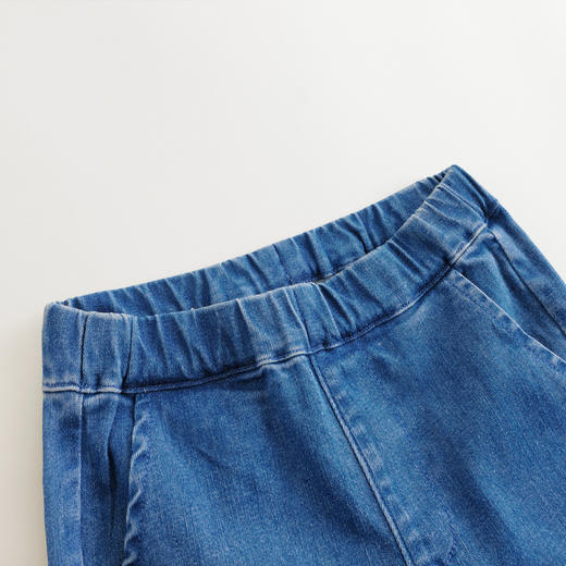 【马克珍妮 芦芙】女童波浪木耳花边微喇牛仔裤春款裤子240132 商品图2