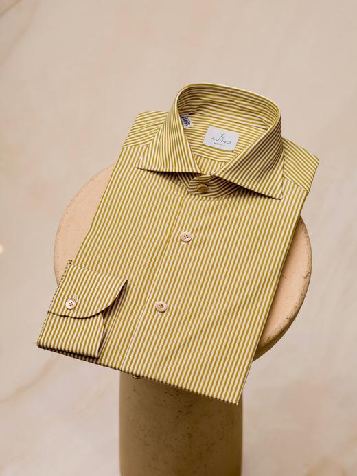 Avino黄色条纹海岛棉衬衫 商品图0