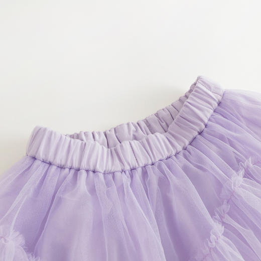 【马克珍妮 芦芙】女童A字网纱拼接蓬蓬短裙半身裙春装新款240129 商品图2