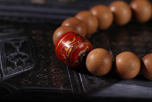 DQ0105°福瑞象老山檀香+大漆手串 商品图3