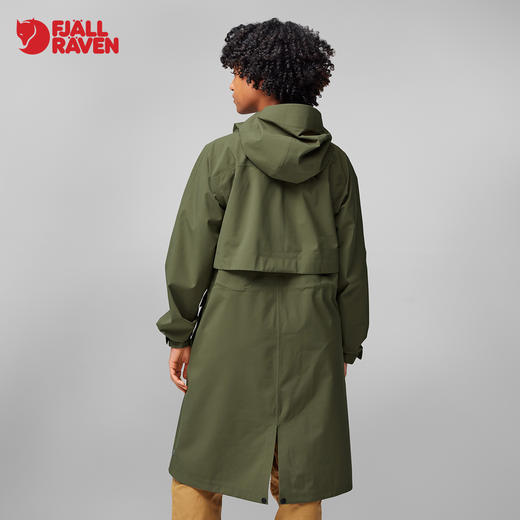 北极狐户外骑行日常女士防雨水长款宽松透气外套派克大衣14500131 商品图2