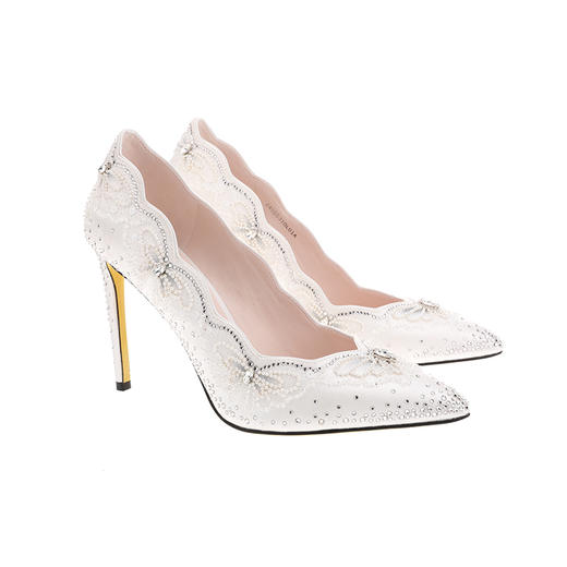 sheme刘敏涛同款新中式蝶梦庄周系列刺绣水晶点缀优雅时尚女士单鞋可定制 商品图11