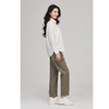 素道有机彩棉 纯色女士牛仔裤 白色长脚修身牛仔长裤 2024新款 商品缩略图4