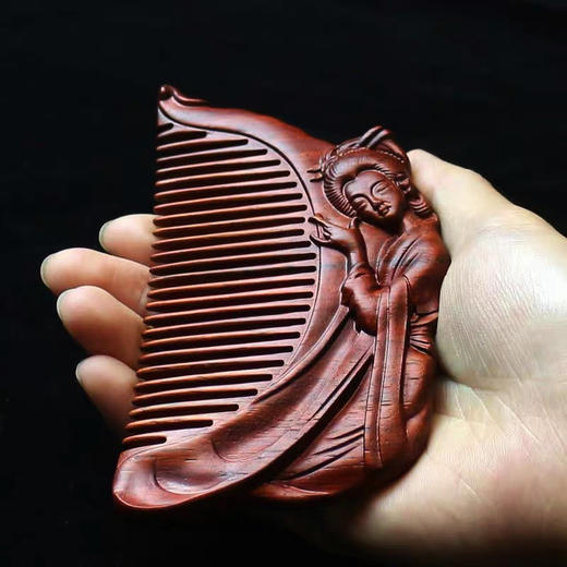 紫檀梳°仙女抚琴 商品图2