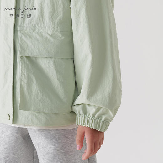 【三防】马克珍妮女童时尚大口袋立领外套儿童工装上衣春款240069 商品图3