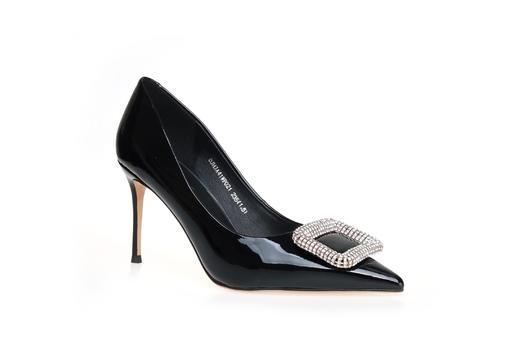 豪麟名鞋奥莱迪嘉女鞋皮鞋牛移膜革DJHJA41WP021黑色  原价1960元 商品图0