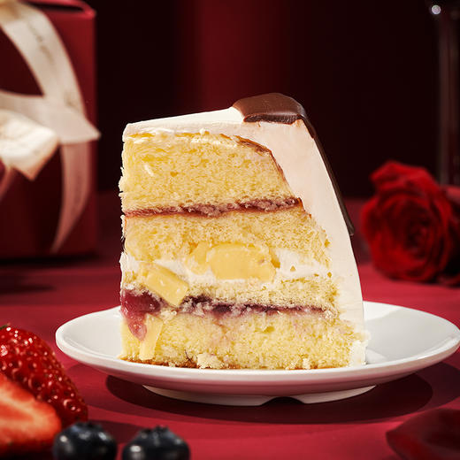 【38女神节】红心抱抱女神节蛋糕 商品图1