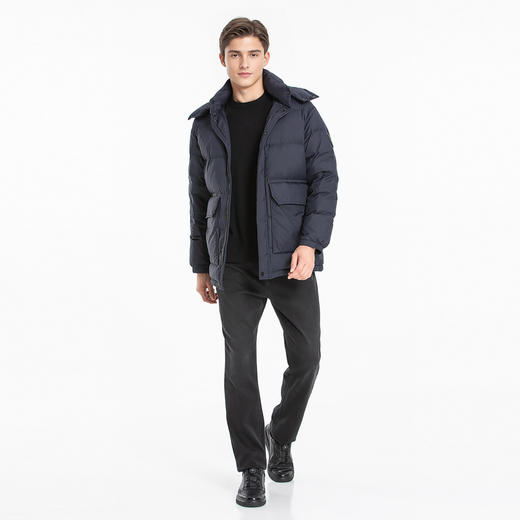 布兰施冬季男士长款羽绒服休闲保暖加厚加绒工装外套男款 商品图4