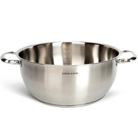 乐扣乐扣（LOCK&LOCK）不锈钢蒸锅 家用大容量蒸锅28CM二层蒸锅汤锅套装组合电磁炉锅具